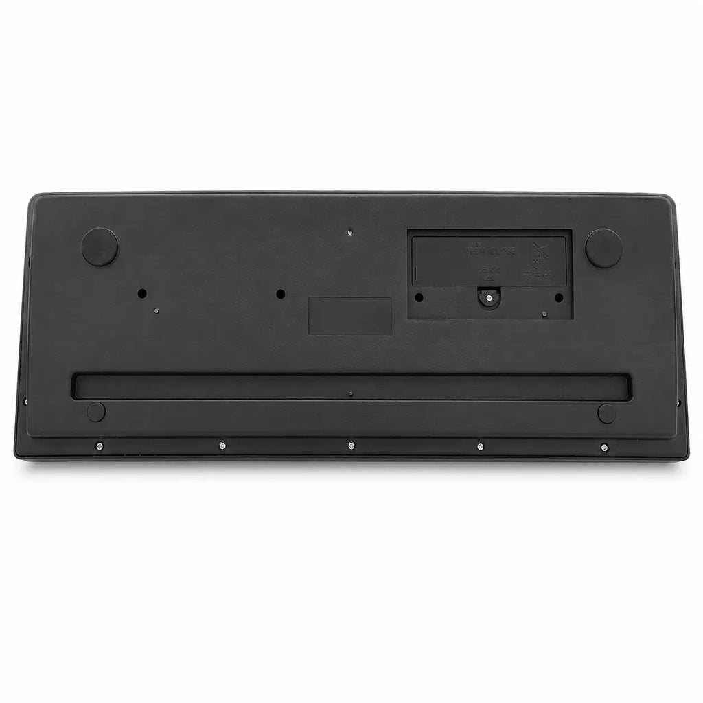 Back view of BIGFUN BF-530A1 kids electronic keyboard showing battery compartment and rear construction