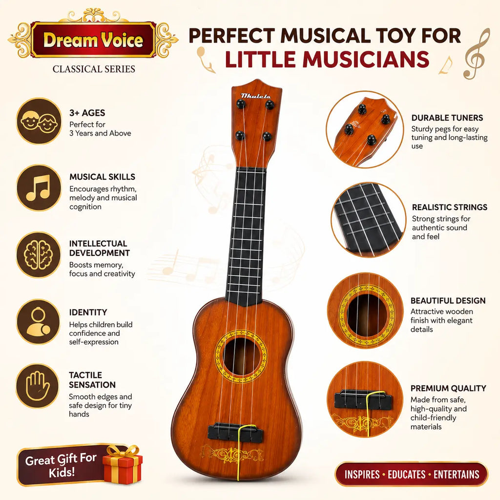 Dream Voice classical kids guitar toy features for children aged 3 years and above