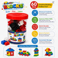 Fun Builder 60 PCS kids building blocks toy features and sample construction ideas