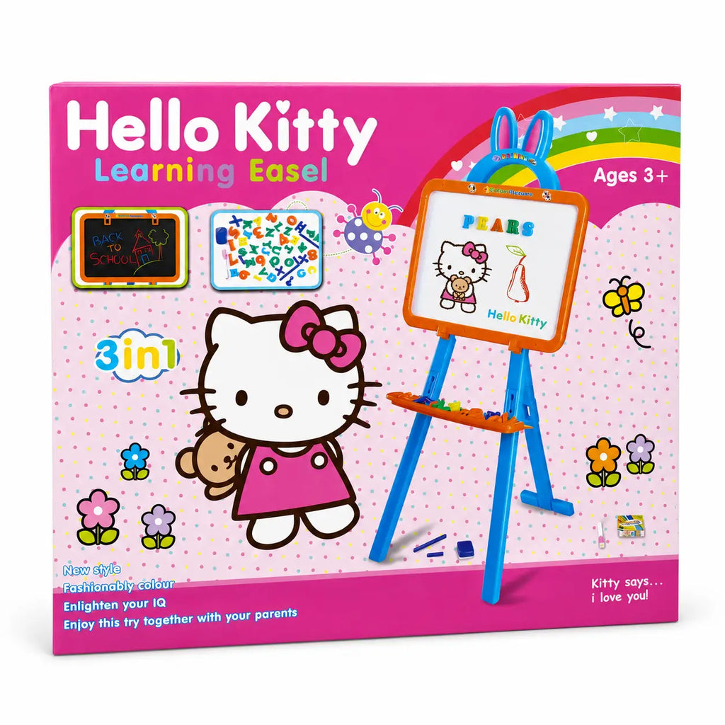 Hello Kitty Learning Easel 3-in-1 retail box for children ages 3 years and above