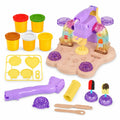 Ice cream maker modeling clay playset with purple machine, 5 clay tubs, molds and shaping accessories