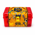 Kids pretend tool set in red storage toolbox with construction themed packaging