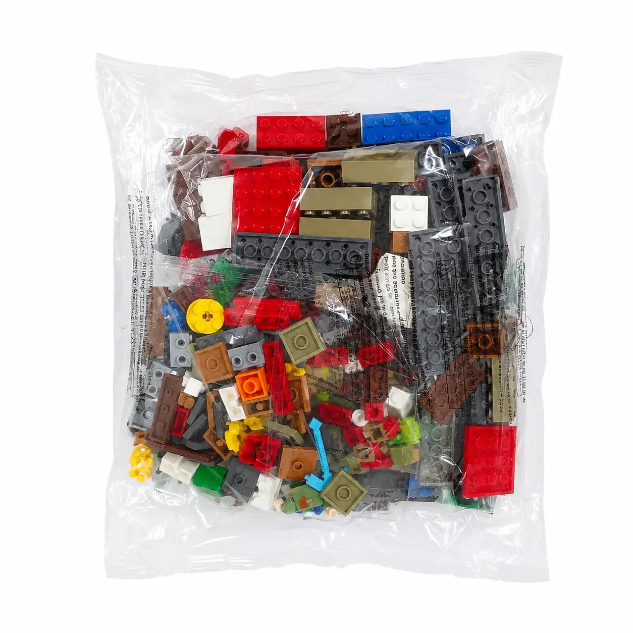 Transparent packet containing colourful pieces for My World 824 252+ piece kids building blocks construction set