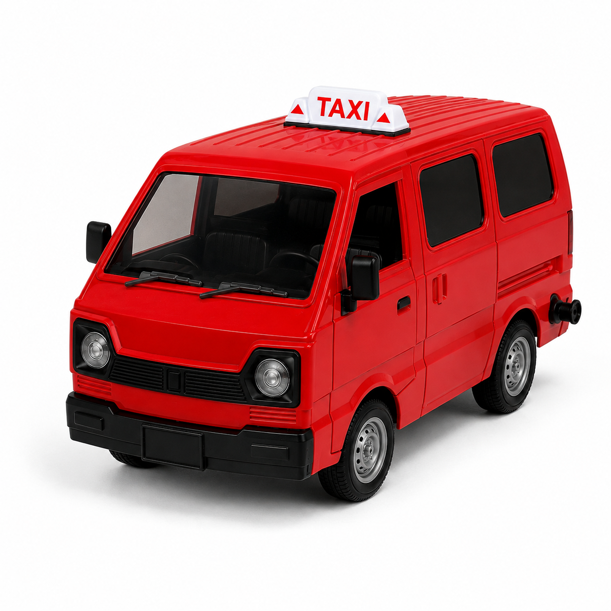RC Suzuki Bolan Hi Roof Taxi Remote Control Car for Kids - Red | Spray, Lights & Music