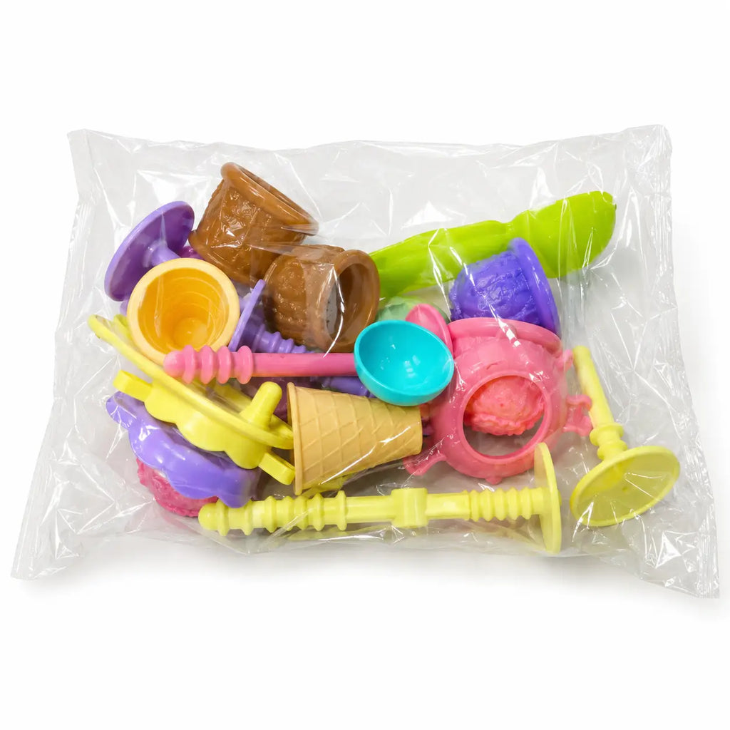 Colourful Scoopy Fun toy ice cream cones scoops cups and mould accessories packed together