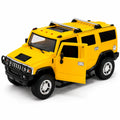 Yellow 1:16 remote control Hummer-style SUV with opening doors and wireless controller